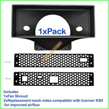 IceRiver KS0 Forced Air Shroud & Side Mesh for 120mm fan 280GH 1 pack
