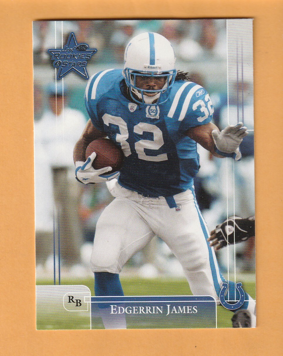 Edgerrin James Indianapolis Colts 2002 Leaf Rookies and Stars #40 Miami 9R
