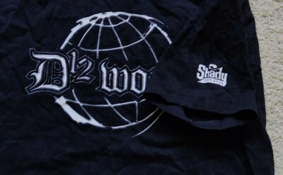 Vintage 2004 D12 - D12 World Rap T-Shirt Size L Eminem - UK Tour