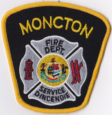 Moncton Fire Dept. Service Dincenoie Fire Firefighter Patch