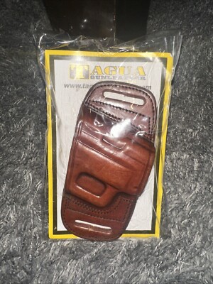 Tagua Leather Quick Draw Belt Slide Holster Springfield XD 40 9mm Brown RH