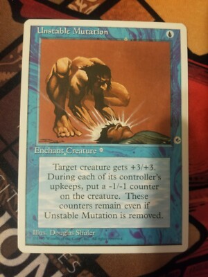 Unstable Mutation MISPRINT Magic The Gathering MTG Card - Printer Error  Hickey | eBay