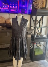 Fate Metallic Skater Style Dress *C Womens Small