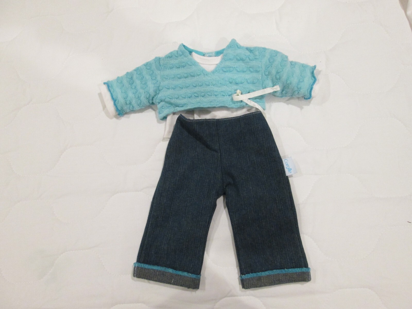 Corolle Denim Jeans and Wrap Top Set for 17" Toddler Doll 20