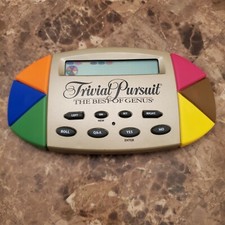 Vtg Trivial Pursuit The Best of Genus Electronic Handheld Portable Game 1997