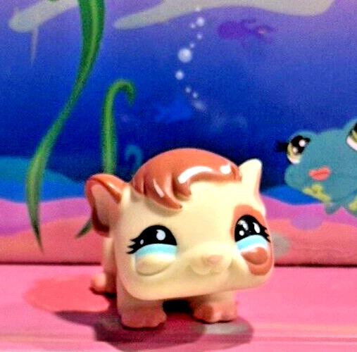 LITTLEST PET SHOP AUTHENTIC EXCLUSIVE BROWN & CREAM GUINEA PIG #683