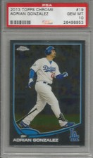 2013 Topps Chrome Adrian Gonzalez PSA 10