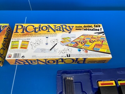 Pictionary – Jeu De Société Mattel – Version Famille – Occasion Complète – Livraison Gratuite