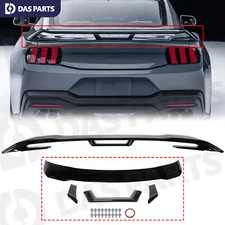 Gloss Black Painted Rear Trunk Spoiler Wing GT-Style For 24-25 Ford Mustang