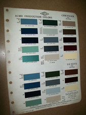 1951 Chrysler & De Soto DeSoto car auto Acme Paint Chips set