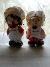 SEALED 2 CAMPBELL'S SOUP Kids Chef 1999 Collectible 8  Plush Doll Boy  Girl