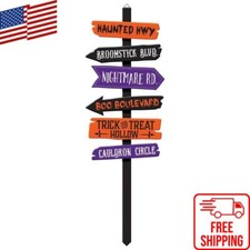 Halloween Directional Yard Garden Stake