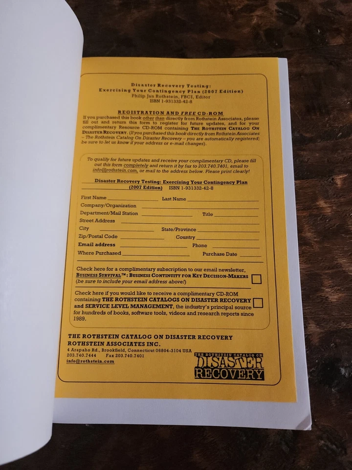 Disaster Recovery Testing Exercising Your Contingency Plan 2007 - Image 4 of 4