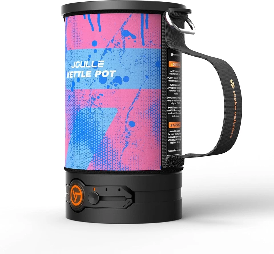 Hervidor eléctrico ligero con agitador de palomitas de maíz para comidas creativas al aire libre Foto 3 de 4