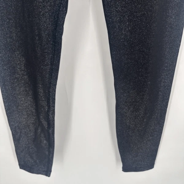 beyond-yoga glitter high rise ankle metallic silver leggings