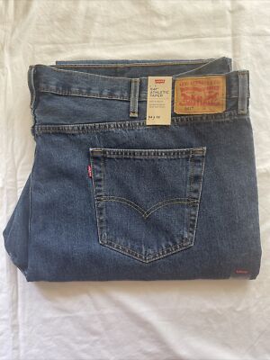 Levis 541 athletic taper mens jeans blue 54x32 $79.50 Big And Tall New