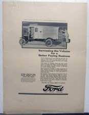 1925 Ford Model T One Ton Chassis Delivery Ad Proof