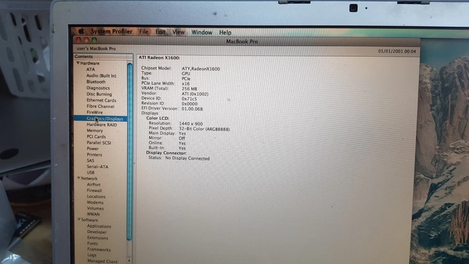 APPLE MACBOOK PRO 15 A1150 2006 2.0GHz LOGIC BOARD MOTHERBOARD IN BOTTOM CASE - Image 4 of 4