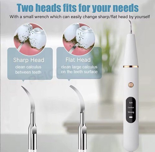 ABLATORE ULTRASUONI SCALER ELIMINA TARTARO PLACCA 2 PUNTE DENTI - Foto 4 di 5