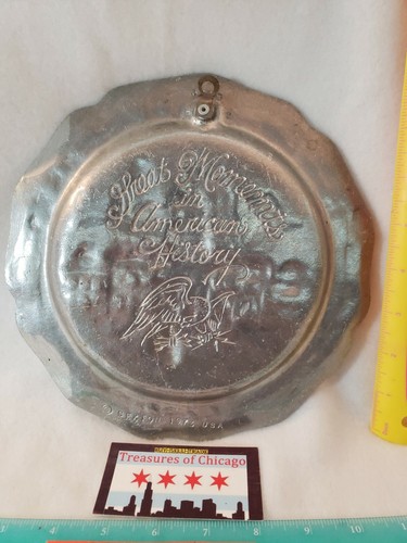 Independence Hall 1776 Pewter Plate Great Moments American History SEXTON USA 73 - Picture 2 of 6