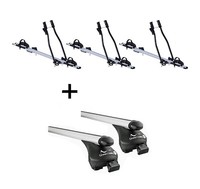3X FahrradträGer Sagittar+Alu DachträGer Quick FüR Porsche Cayenne PO536 Ab18