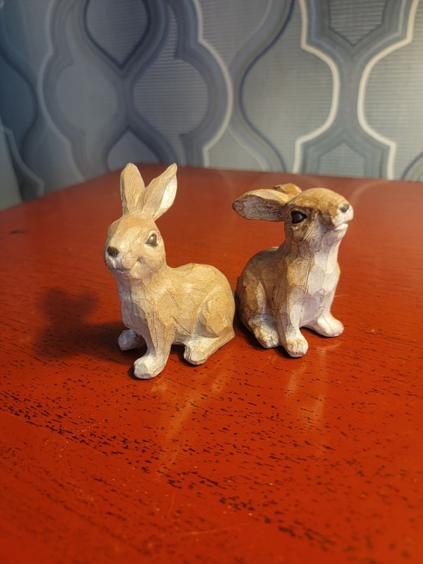  Bunny rabbits. These cute guys will capture your hearts. 3" tall