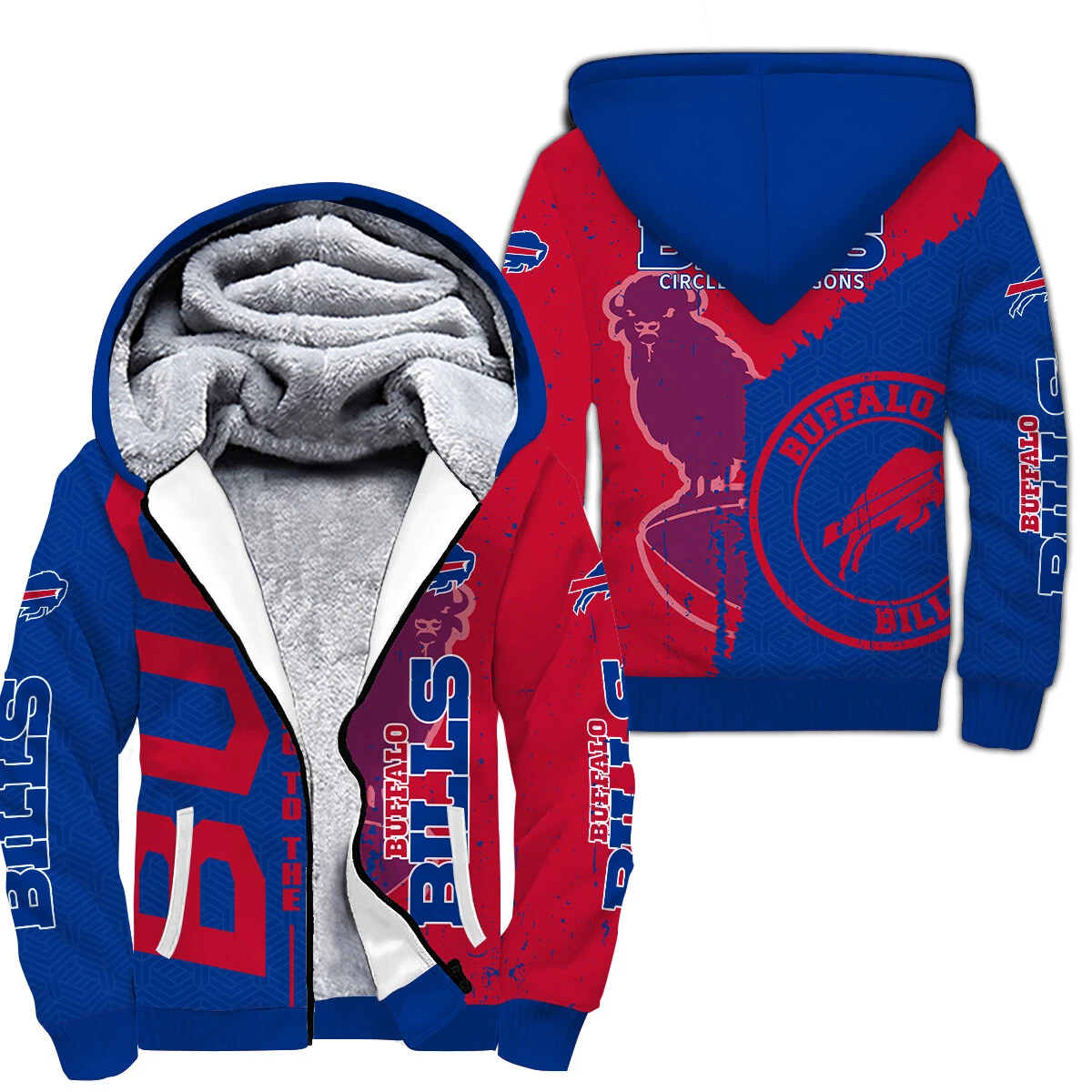 Buffalo men's sherpa sales lined hooded sweatshirt