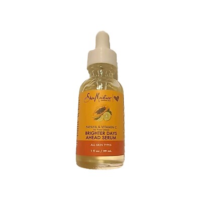 Shea Moisture Brighter Days Ahead Serum Papaya Vitamin C Yuzu Lemon Organic Face