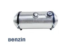 1/4'' NPT 8 Gallon 10x24 Spun Aluminum Center Fill Fuel Tank With Gauge Gas Tank