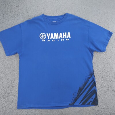Yahama Racing Flare T Shirt Mens XXL Blue Factory Effex FX Tee Adult