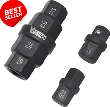 6-in-1 Hex Axle Tool for Motorcycle, 12mm-24mm Allen Spindle Socket Adapter