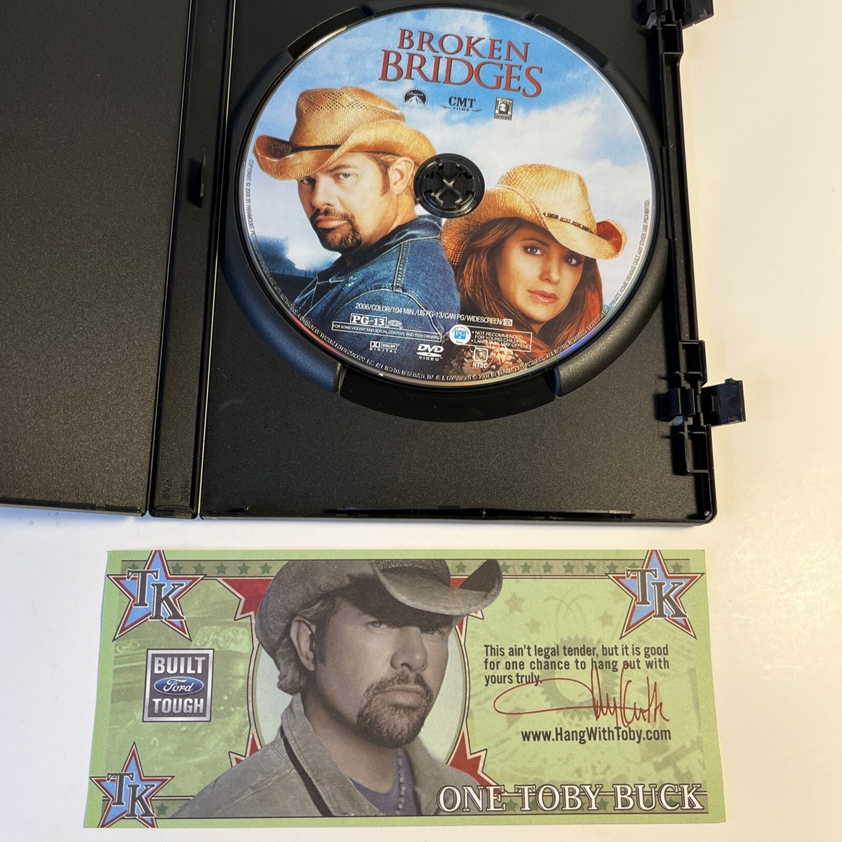 Broken Bridges (DVD, 2007) CMT Films Toby Keith Kelly