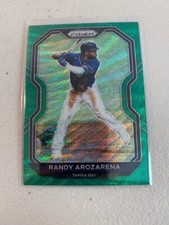 Randy Arozarena 2021 Panini Prizm Green Wave Baseball Card #1