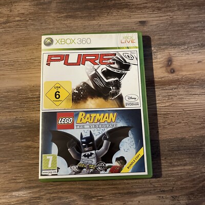 Xbox 360 Pure und Lego Batman (Microsoft Xbox 360) - Videospiele GRATIS P&P