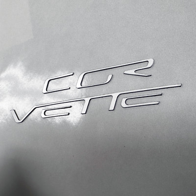 2005-2013 Corvette C6 ALUM Plastic Letters Rear Bumper Emblem Decals