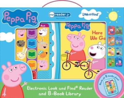 Peppa Pig - Electronic Me Reader Jr and 8 Look and Find Sound Book L - VERY GOOD