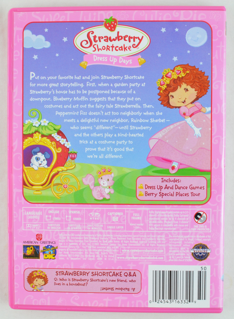 Strawberry Shortcake Dress Up Days (DVD) 24543163329 eBay