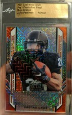 Jaret Patterson 2021 Leaf Pro Set Metal Rookie  Mojo Orange 1 of 1 🔥🔥🔥🔥🔥