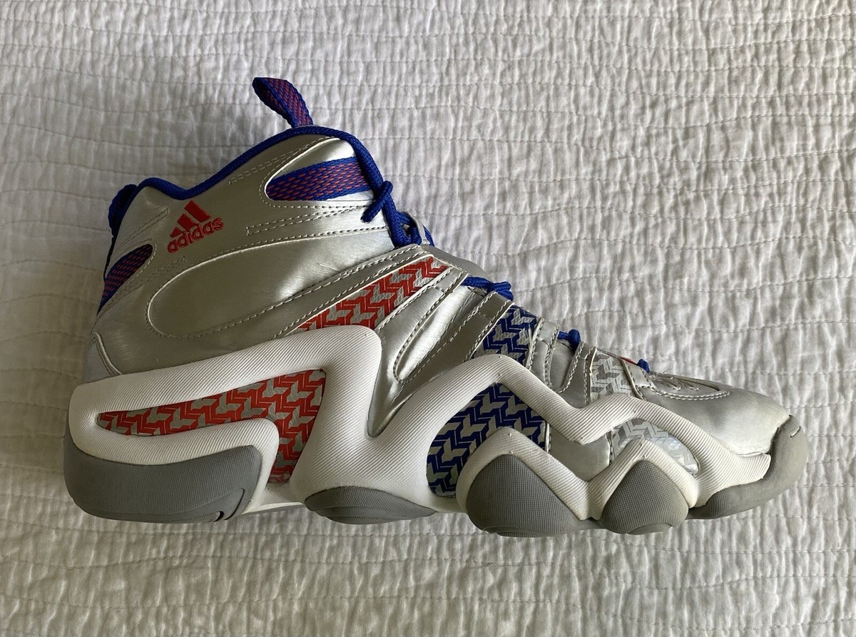 Adidas Crazy 8 KB8 'John Wall' Sneakers (G98293) Silver/Blue Size