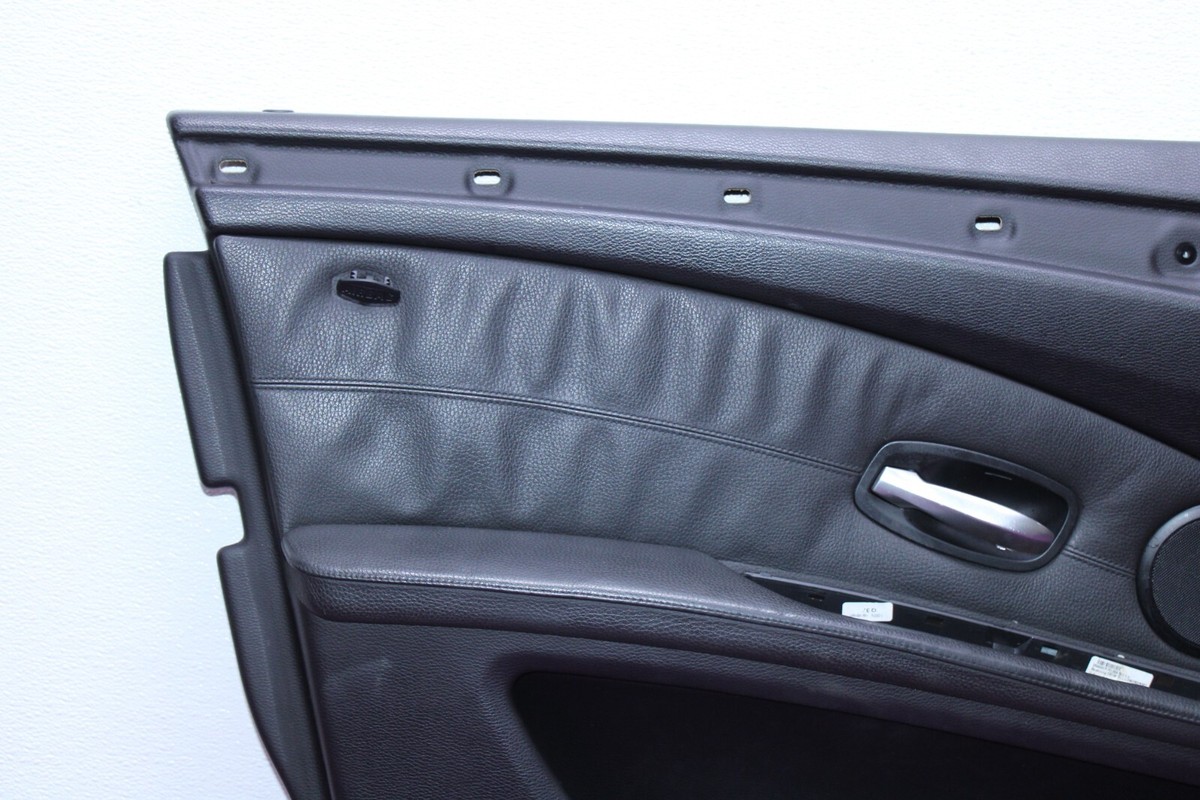 BMW E60 5 Series Front Left Driver Side Door Card Panel Leather