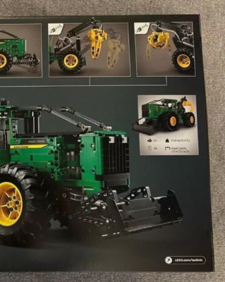 LEGO Technic 42157 John Deere 948L-II Skidder Building Set 1492