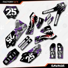 Gray Purple Savage Graphics Kit fits KTM 2003-2004 SX SXF XC XCF 125 250 300 450