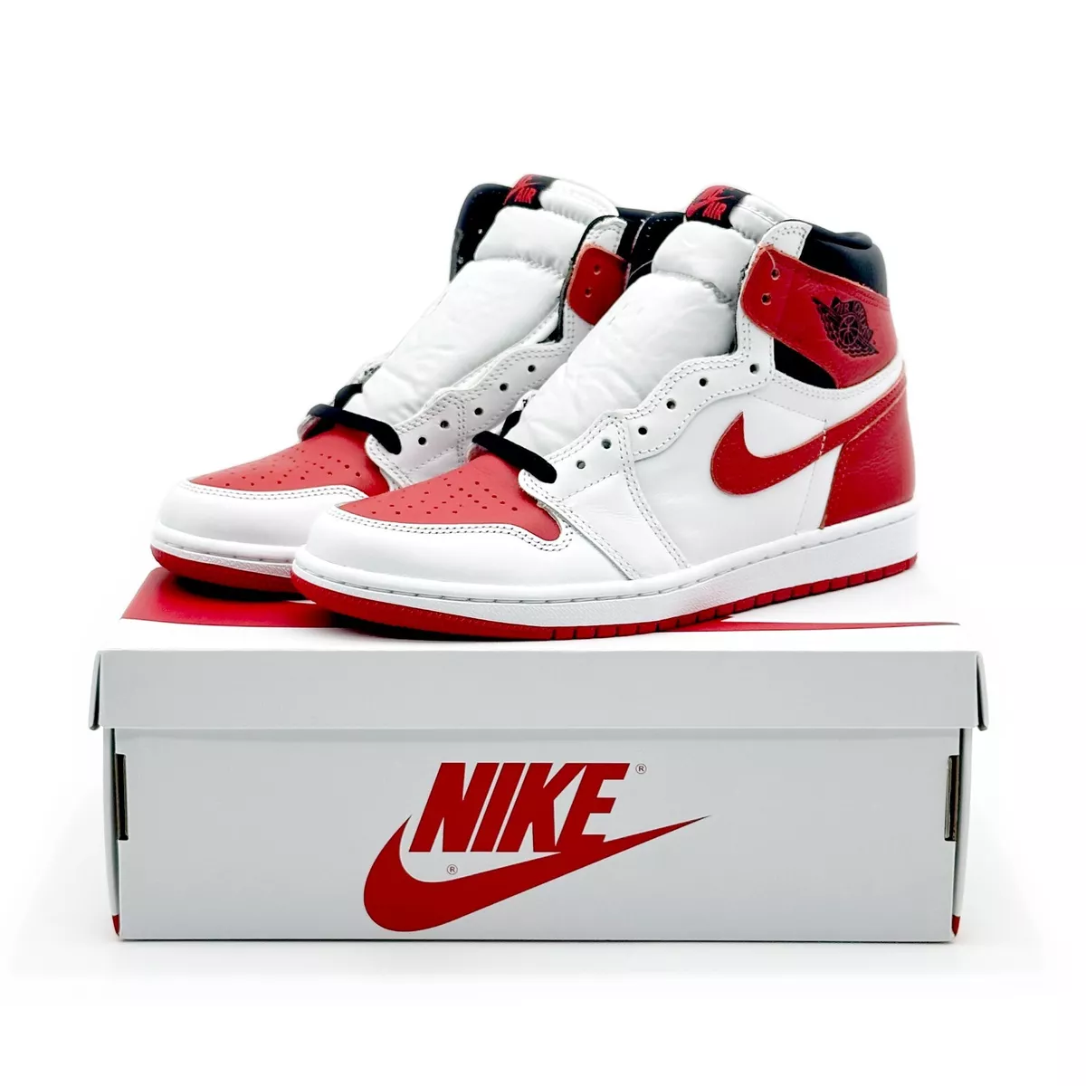 555088-161 Nike Air Jordan 1 Retro High OG Heritage University Red White  Black