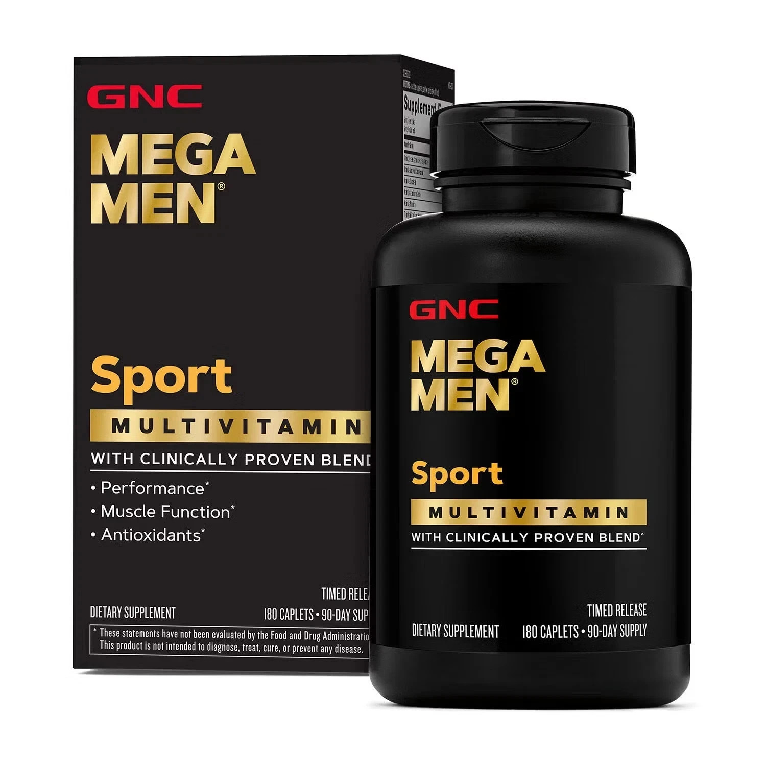 NC Mega Men Sport Multivitamin 180 Tablets Men's Daily Vitamins & Minerals