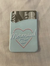 Leather Credit Card Wallet Holder Stick-On Cell Phone Universal Adhesive Pocket