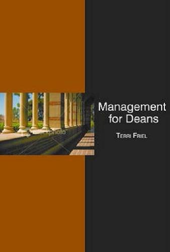 Management for Deans Friel Hardback Emerald – Information Age Publishing