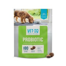 VetIQ Probiotic Supplement for Dogs, Dog Probiotics 21.3 oz, Green