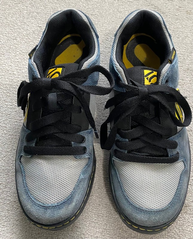 Five Ten Freerider MTB All Mountain Flat Shoe, Size UK 8 Blanch Blue -pre Adidas