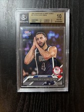 Stephen Curry 2024 Topps Now Olympic Games #27 BGS PRISTINE 10 Night Night