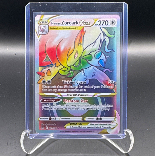 Hisuian Zoroark VSTAR 203/196 Secret Rare NM: SWSH11  Lost Origin Pokemon ENG